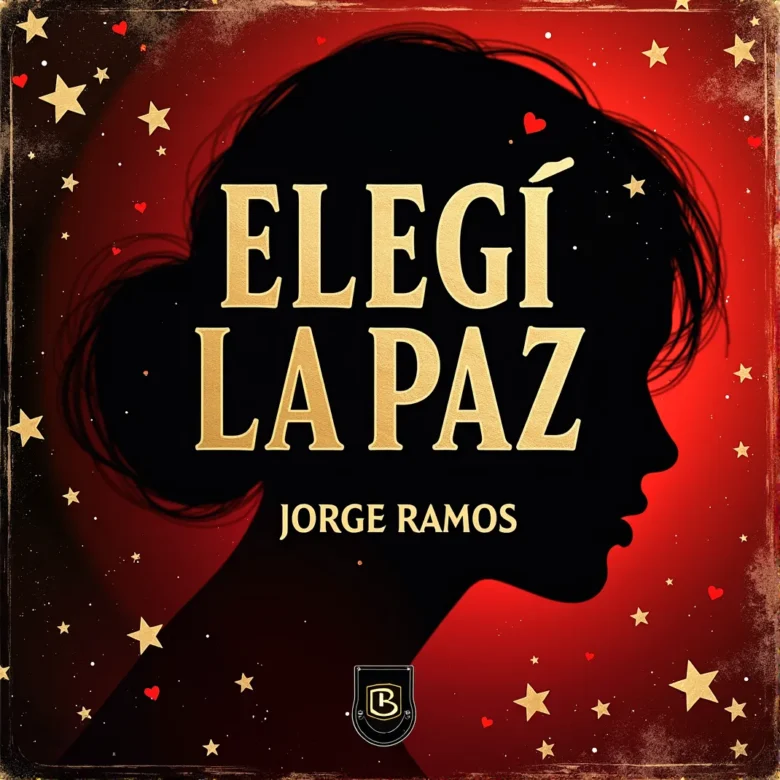 Portada cuadrada minimal con fondo oscuro y resplandor cálido central; tipografía principal “Elegí la Paz” y nombre “Jorge Ramos” en la parte inferior.