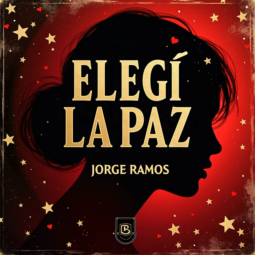 Portada cuadrada minimal con fondo oscuro y resplandor cálido central; tipografía principal “Elegí la Paz” y nombre “Jorge Ramos” en la parte inferior.