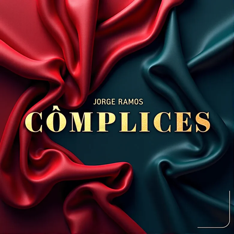 Portada “Cómplices”: estética bachata moderna con brillo pop/dance; sensación elegante y urbana, tipografía clara y atmósfera de química, respeto y complicidad sin presión.