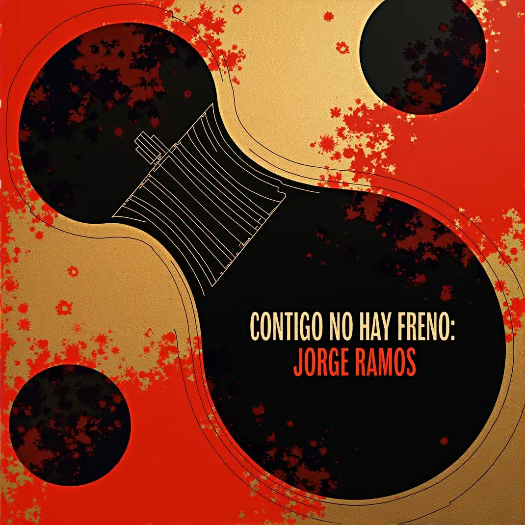 Portada del single "Contigo No Hay Freno" de Jorge Ramos, con una pareja latina bailando muy cerca en un club oscuro de reggaetón iluminado por luces neón rojas y azules.