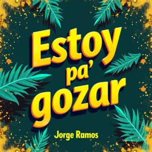 Portada futurista de “No tengo tiempo para dramas” de Jorge Ramos, con reloj de arena y ondas neón que simbolizan dejar los dramas atrás y elegir baile tropical.