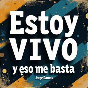 Portada de “Estoy vivo, y eso me basta”: amanecer cálido con una silueta bailando y partículas luminosas, con el título en la parte superior.