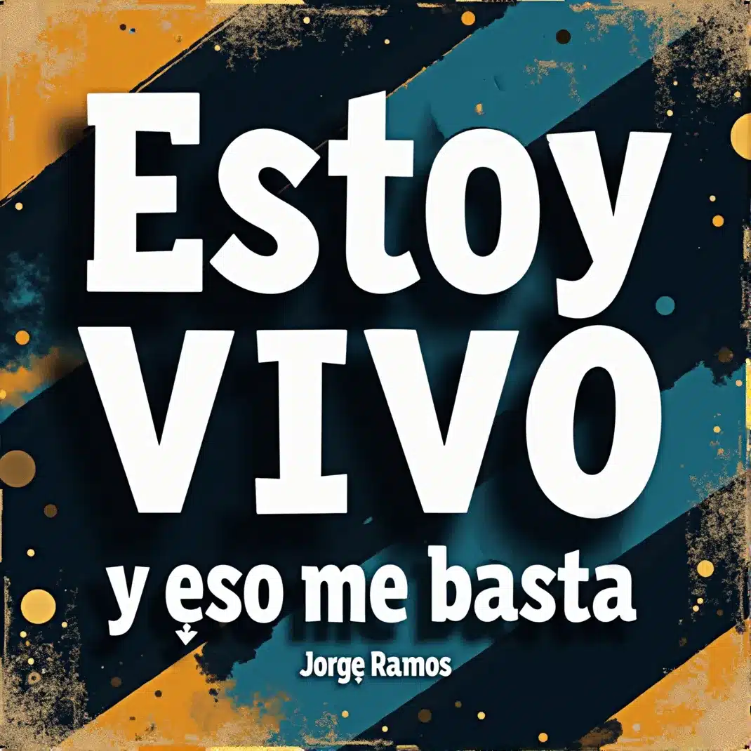 Portada de “Estoy vivo, y eso me basta”: amanecer cálido con una silueta bailando y partículas luminosas, con el título en la parte superior.