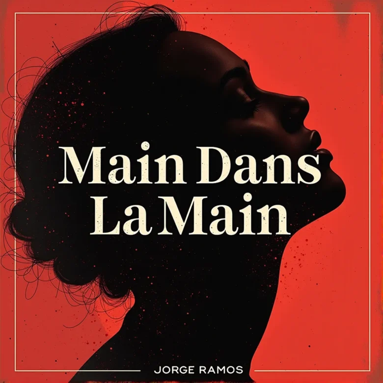 Portada “Main Dans La Main”: atmósfera cálida y luminosa; dos manos unidas en primer plano con luz suave dorada, composición limpia y tipografía elegante, sensación de lealtad y “ir más lejos juntos”.