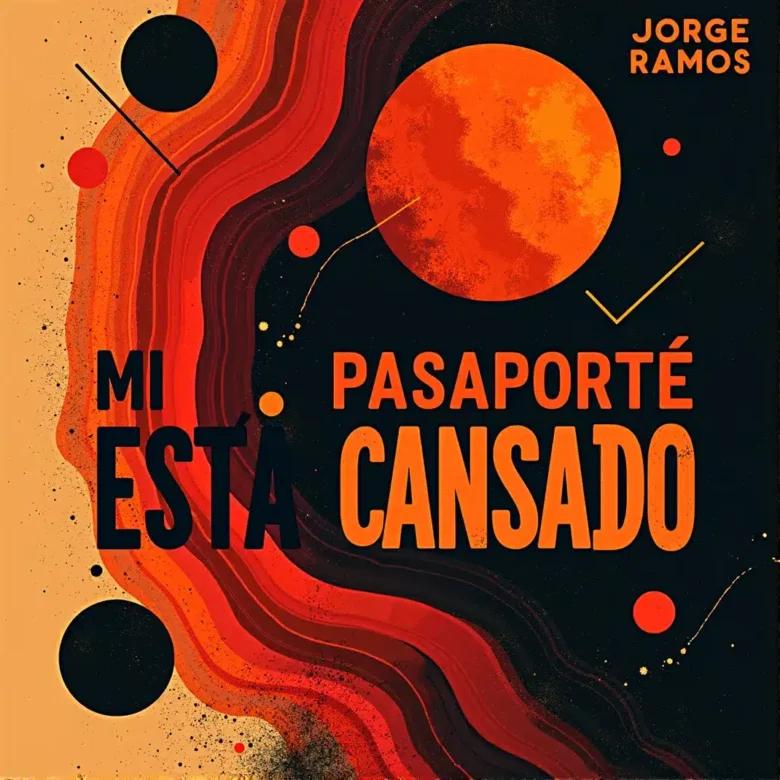 Portada cuadrada con pasaporte y estética de viaje (sellos, rutas y textura de papel), tono cálido y humorístico; título “Mi Pasaporte Está Cansado”.