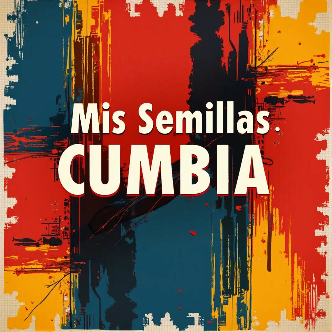 Portada cuadrada con metáfora de semillas (diente de león/raíces luminosas) en estética urbana neón; título “Mis Semillas”.