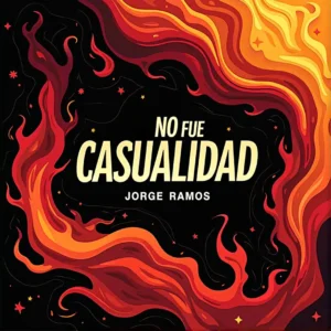 Portada “No fue casualidad”: pista de baile nocturna con luces neón cálidas y sombras; siluetas en movimiento con foco en el gesto y la mirada, energía sensual elegante; tipografía fuerte y minimalista.
