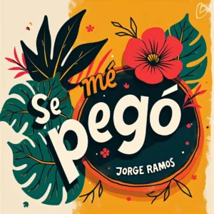 Portada de “Se me pegó”: siluetas bailando muy cerca en una pista con luces neón tropicales y bokeh de colores, con el título arriba.