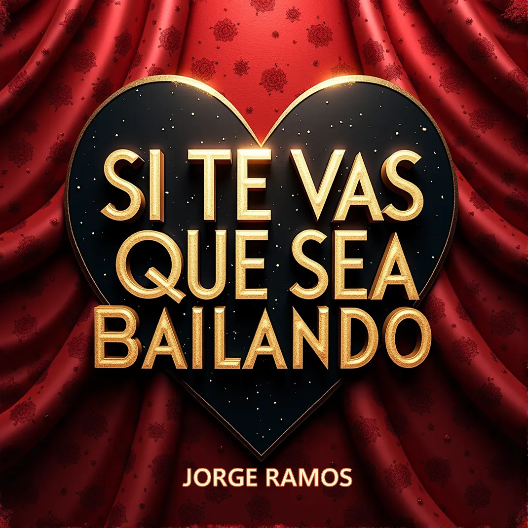 Portada “Si Te Vas, Que Sea Bailando”: escena nocturna romántica con dos siluetas bailando muy cerca, luz cálida y requinto sugerido en la atmósfera; tipografía elegante y mood de despedida digna, sin rencor.