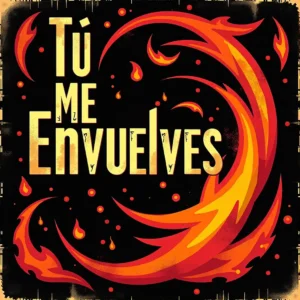Portada “Tú me envuelves”: luz cálida y ambiente íntimo; dos siluetas en un abrazo firme, fondo suave desenfocado, tipografía limpia y mood de calma, refugio y conexión real.