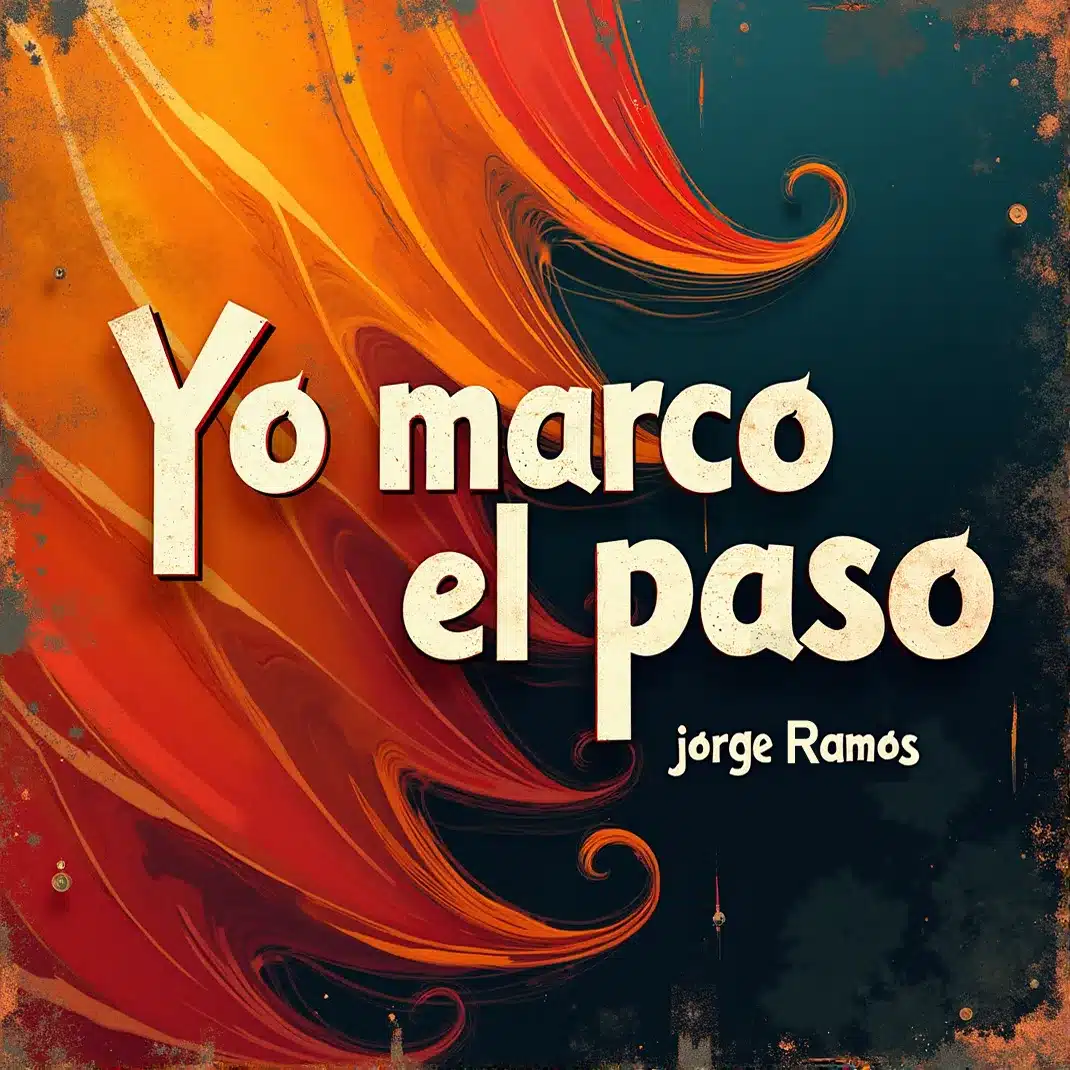 Portada cuadrada pop-cumbia con estética latina vibrante (ondas, luces tropicales y energía de pista) y el título “Yo marco el paso”.