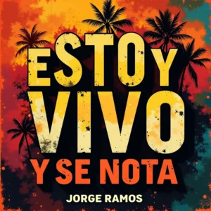 Portada “Estoy Vivo y Se Nota”: escenario de salsa con luces cálidas y metales brillando; silueta bailando con postura victoriosa sin arrogancia; estética urbana, colores ámbar/rojo y tipografía bold con actitud de celebración.