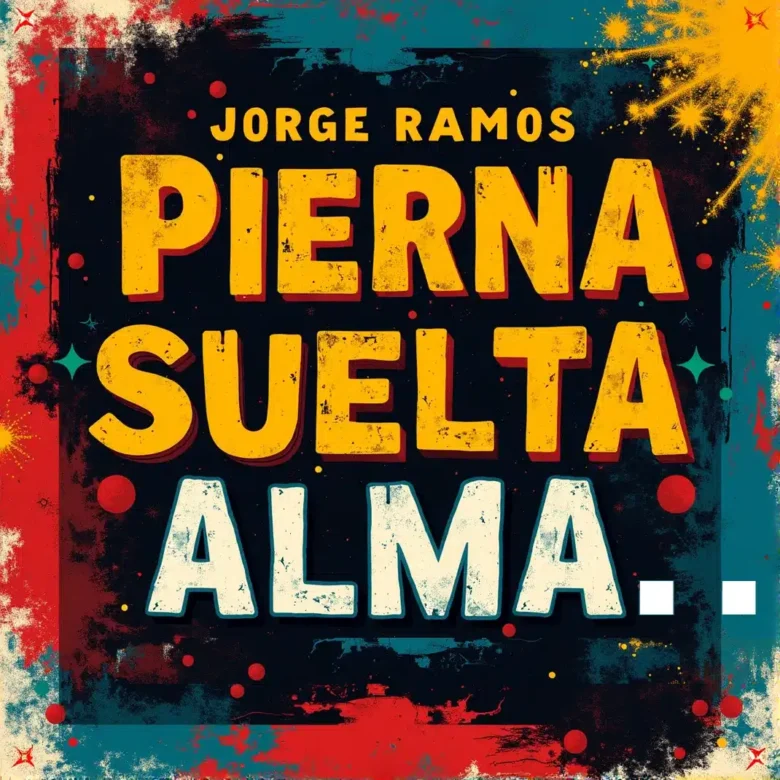 Portada de “Pierna Suelta, Alma Suelta”: diseño nocturno urbano con luces neón y una silueta en movimiento, con el título grande en la parte superior.
