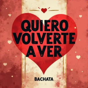 Portada “Quiero Volverte a Ver”: pista romántica con luz cálida de madrugada, siluetas bailando pegaditos; atmósfera suave con sensación de amanecer, tipografía elegante y minimal.