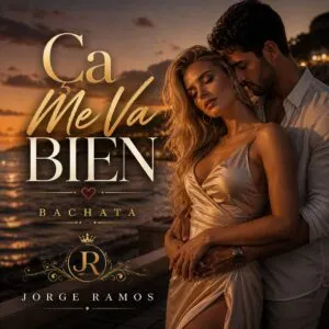 Portada “Ça Me Va Bien”: atmósfera cálida y serena con luz suave; figura caminando tranquila en tonos dorados, tipografía elegante en francés y mood de paz interior, claridad y amor propio.