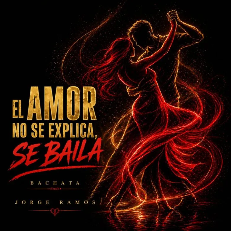 Portada abstracta de ‘El amor no se explica, se baila’ de Jorge Ramos, con gradientes suaves y ondas de color que evocan un baile íntimo y emocional.