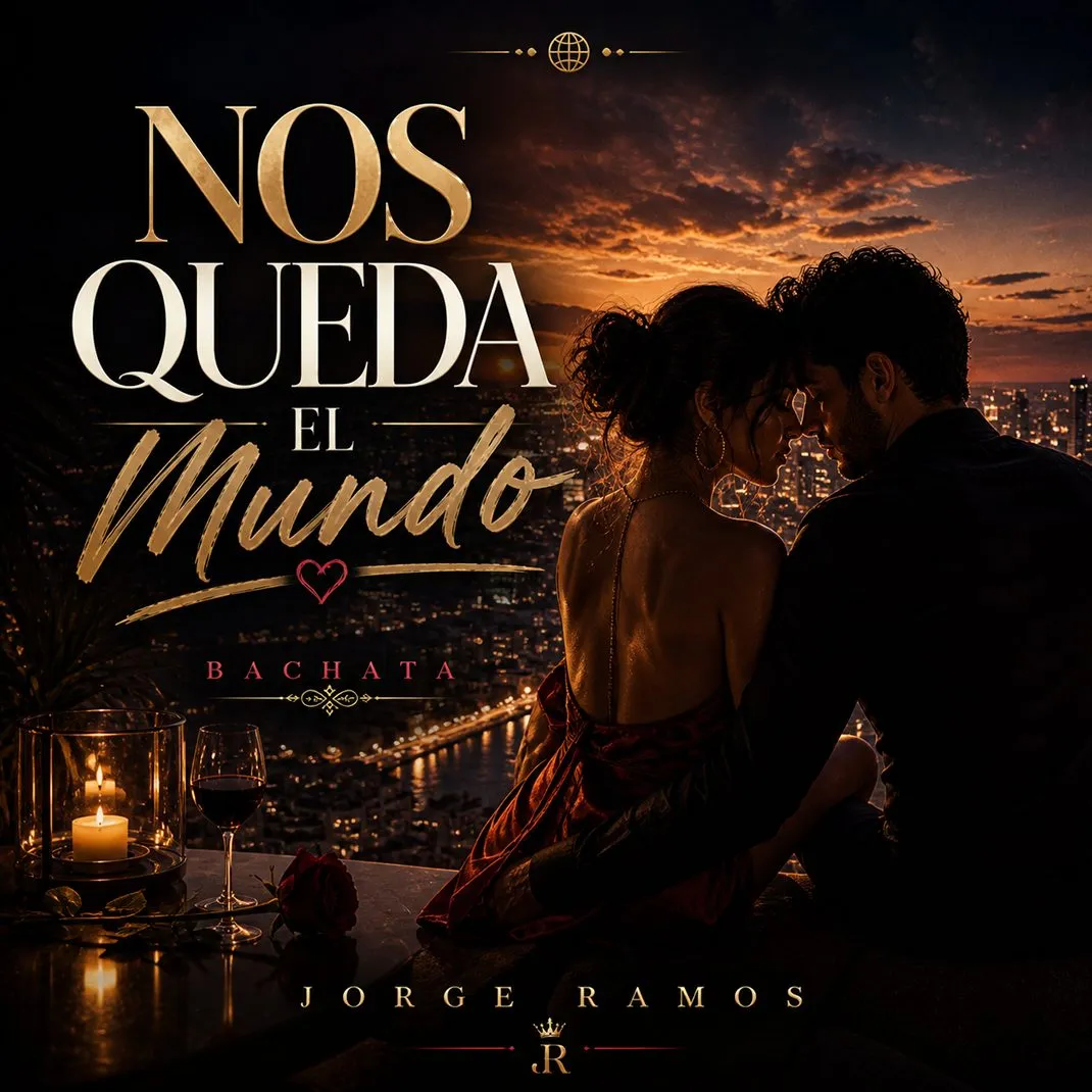 Portada “Nos queda el mundo”: estética luminosa y romántica; sensación de calma y compromiso, tipografía clara y ambiente de amor consciente, paz compartida y esperanza.