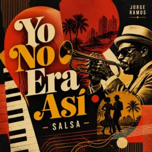 Portada de “Yo no era así”: estética nocturna latina con colores vibrantes y ambiente festivo; tipografía grande y contraste alto.