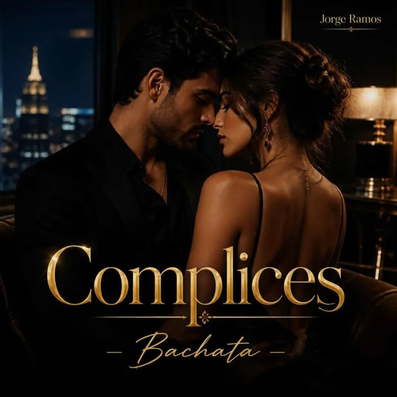 Portada “Complices”: atmósfera nocturna elegante con dos siluetas cercanas y miradas cómplices; luz cálida suave, tipografía limpia en francés y mood de respeto, clase y coqueteo sutil.
