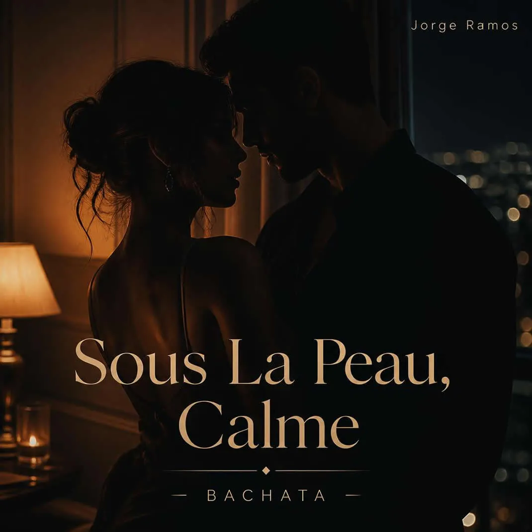 Portada escena nocturna íntima con luz baja cálida; dos siluetas muy cerca, tensión suave y elegante; tipografía limpia en francés y mood de deseo calmado, confianza y respeto.