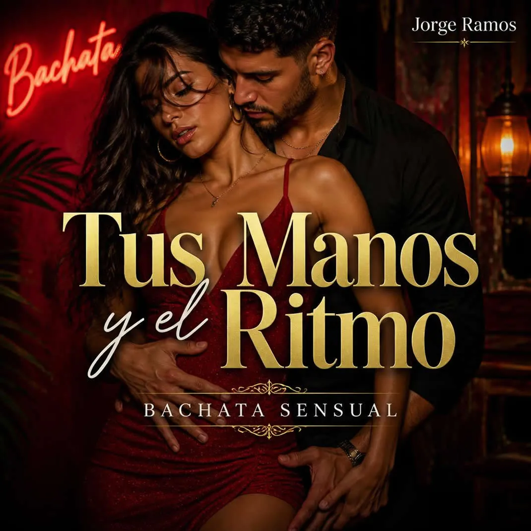 Portada escena nocturna de baile con luz baja y brillo cálido.